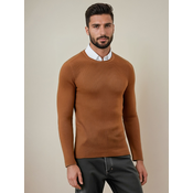 DStreet Sweter męski kamelowy