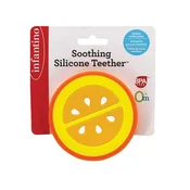 Northix Infantino Soothing silikonsko grizalo, oranžna