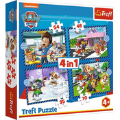 Trefl Puzzle Paw Patrol: Pasje zadeve 4 v 1 (35,48,54,70 kosov)