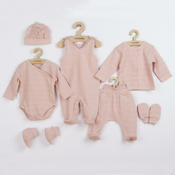 7-delni dojenčkasti komplet za porodnišnico New Baby I AM roza 62 (3-6m)