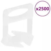 Vidaxl Sponke za izravnavo ploščic 2500 kosov 3 mm