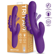 InToYou Triya Vibe with Flipping Tongue & Anal Beads Purple
