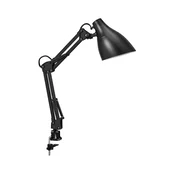 Ledvance - Stona lampa sa stezaljkom OFFICE LINE 1xE27/11W/230V crna