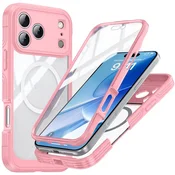 Overboard Ovitek za iPhone 17 Pro Max z zaščitnim steklom MagSafe, roza