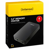 (Intenso) Eksterni HDD 3.5”, kapacitet 6TB, USB 3.0, crna boja – HDD3.0-6TB/Memory-center