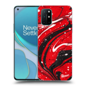 Silikonski črni ovitek za OnePlus 8T - Red black