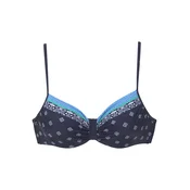 LASCANA Bikini zgornji del marine/azur/svetlo zelena/bela
