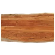Stolna ploca 120x60x2,5 cm pravokutna bagremovo drvo živi rub