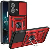 GS Oklepni ovitek za Motorola Edge 40 Neo, CamShield Slide, rdeč