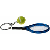 Privjesak za kljuceve Mini Tennis Racket Keychain Ring - blue