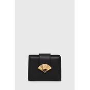 Kožni novcanik Karl Lagerfeld za žene, boja: crna