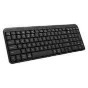 Tipkovnica Logitech - K250, bežični, graphite