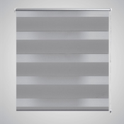 VIDAXL črtasti zebra rolo 80x175cm, siva