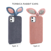 Ovitek Funny Rabbit ears type 1 za Apple iPhone 11 Pro Max, Teracell, siva