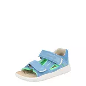 SUPERFIT Sandale NINO  svijetloplava / neonsko zelena