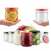 shumee 48x Kozarec 200 ml + pokrov FI66 marmelada, konzerve, posamezne porcije sladic, med