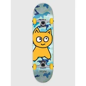 Meow Skateboards Big Cat Camo 8 Complete blue