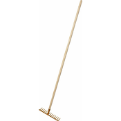 Rosteto Kovinske grablje 14 Z - z ročajem - oranžne