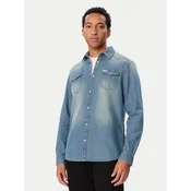 Guess Jeans srajca M6BH02 D2068 Modra Slim Fit