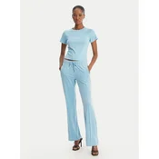 Juicy Couture Majica Baby JCWCT126317 Svetlo modra Slim Fit