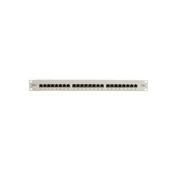 Digitus | Omrežna povezovalna plošča | DN-91524S | Bela | Kategorija: CAT 5e; Vrata: 24 x RJ45; Nosilnost: 7,7 kg; Sila vstavljanja: največ 30 N | 48,2 x 4,4 x 10,9 cm
