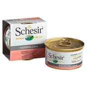 Schesir Vlažna hrana za mačke u sosu Natural, 85 g - piletina. govedina i pirinač