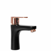 Mešalnik za umivalnik REA MILD Black Rose Gold Low