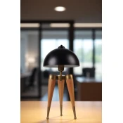 Opviq Stona lampa Stil, Bež-crna
