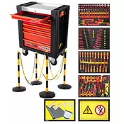 KS Tools kolica za alat PERFORMANCEplus E10 sa 7 fioka sa 164 izolovana alata za hibridna i elektricna vozila 117.6155