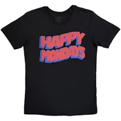 Happy Mondays Wavy Logo Black L Majica