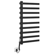 ELCOR električni radiator za brisače 480x920x50 mm, 128 W, črna mat - Črna mat barva - 480x920x50 mm - Sapho - ELCOR - 24 - Iz nerjavečega jekla - Oblika E - Oblika E - 480 - 920 - 50 - 128 - 14