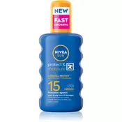 Nivea Sun Moisturising pršilo za sončenje SPF 15 (Sun Spray) 200 ml