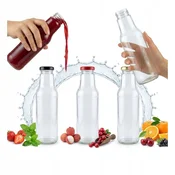 shumee 20x steklenice Kubuś 750 ml kozarci za sok, sirup, smoothie + pokrovčki fi43 20 kosov