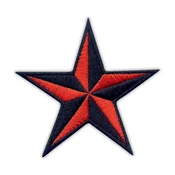 shumee Našitek Jadralna zvezda - črna/rdeča - Prišitje - Vezen našitek/značka/emblem