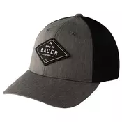 Moška kapa s ščitnikom Bauer Patch Hat Dark Grey