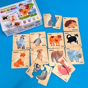 Clever Kids Drvene Slagalice Slicice-Polovine