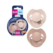 LOVI Dinamični silikonski dude Prime 18m+ 2 kosa Nude/Blush