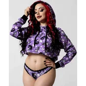 Hoodi moška - Purr Off Cropped - KILLSTAR - KSRA004582