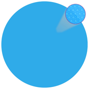 VIDAXL okrogla plavajoča PE solarna folija za bazen (premer 366cm), modra