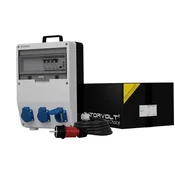 shumee Razdelilna omarica za stavbe z števcem porabe energije in kablom TD-S/FI SKH 3x230V Schuko Doktorvolt 9856