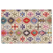Vidaxl Preproga pralna večbarvna 120x180 cm
