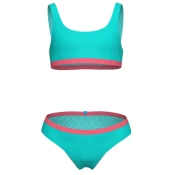 Arena essentials bralette bikini girls water/calypso coral 116cm
