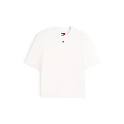 Tommy Jeans Pulover ESSENTIAL  bela