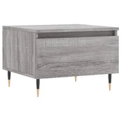 shumee Klubska mizica 2 kosa siva sonoma 50x46x35 cm inženirski les