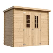 Timbela Lesena vrtna lopa - 239x142xH200cm/2.63 m2 - Vrtna hiša s podi - TIMBELA M310C+M310G, (21873270)
