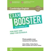 Cambridge English Exam Booster for First and First for Schools with Answer Key with Audio Photocopiable Exam Resources for Teach
