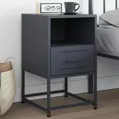 Vidaxl vidaXL Nočna omarica antracit 36x39x60,5 cm jeklo