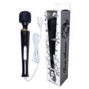 Gardj Europe Vibrator – Magic Massager Wand s kablom, 110–240 V, črn, 10 funkcij