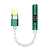 INF BA23 USB-C na 3,5 mm avdio vtičnico z vgrajenim DAC-om Green, (21838500)