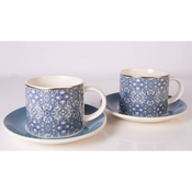 Šalice set s tanjurićima S/2 (porculan), 250ml